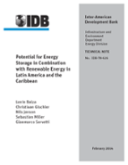 Potential for Energy Storage in Combination with Renewable Energy in Latin America and the Caribbean