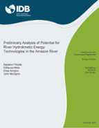 Preliminary Analysis of Potential for River Hydrokinetic Energy Technologies in the Amazon Basin