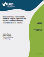 Generación de electricidad a partir de biogás capturado de residuos sólidos urbanos: Un análisis teórico-práctico