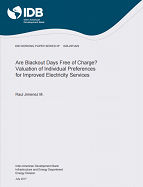 Are Blackout Days Free of Charge?: Valuation of Individual Preferences for Improved Electricity Services